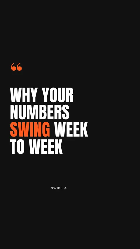 Why your numbers swing week to week