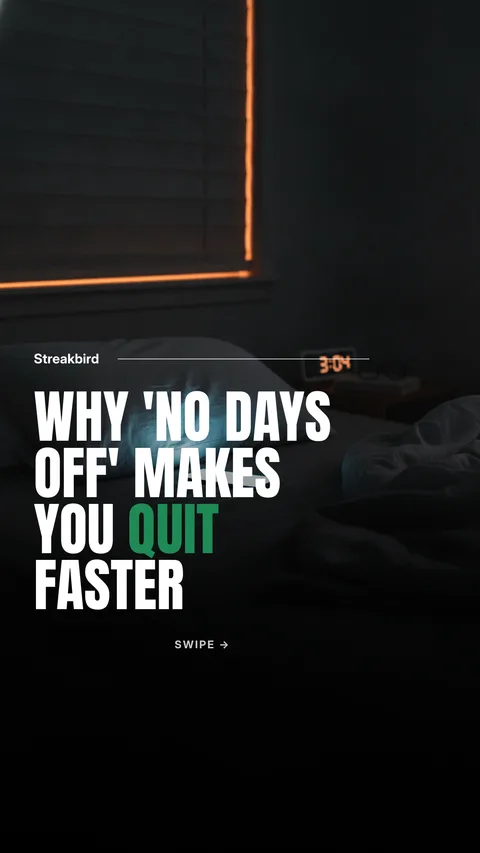 Why 'no days off' makes you quit faster